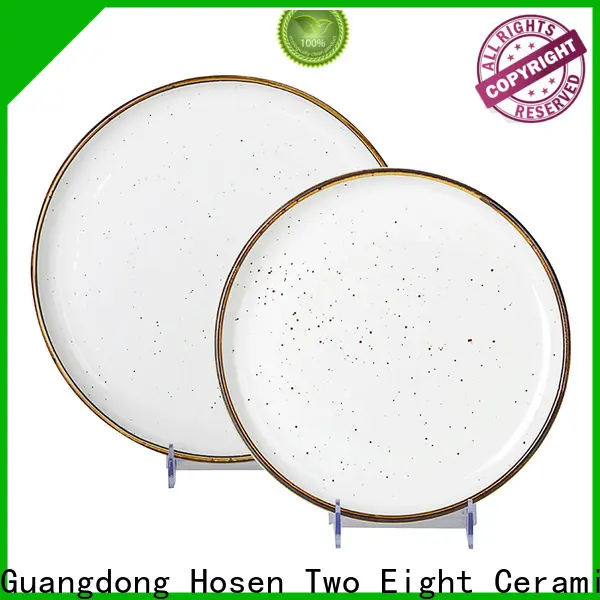 Two Eight Latest hand painted ceramic plates for business for restaurant 1
