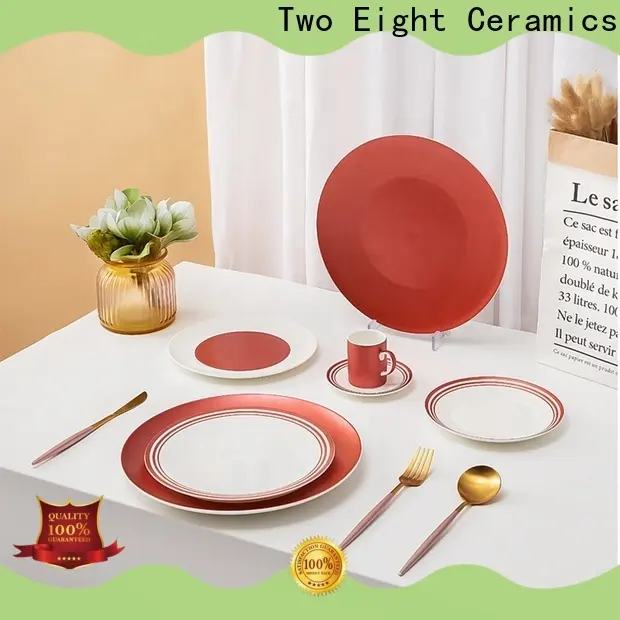 Two Eight bone china plates Suppliers for restaurant 1