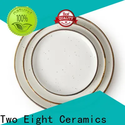 Two Eight ceramics plate for business for restaurant 1