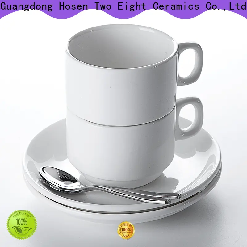 Two Eight engraved coffee mugs for business for bistro 1