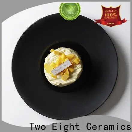 Two Eight dessert plates ceramic factory for home 1