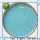 Two Eight rustic ceramic plates company for dinner 1