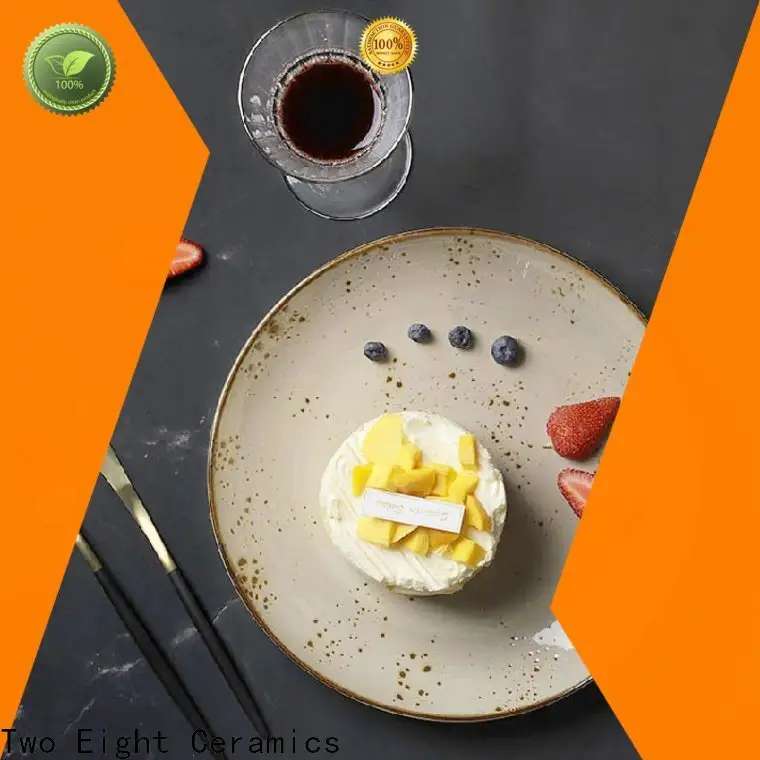 Two Eight Wholesale flat ceramic plate factory for restaurant 1