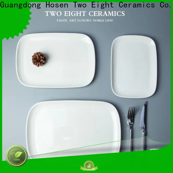 Two Eight modern ceramic plates Supply for hotel 1