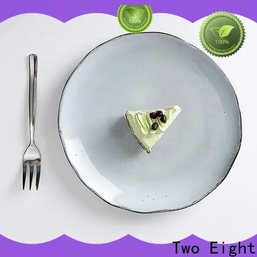 Two Eight New handmade plates Supply for bistro 1