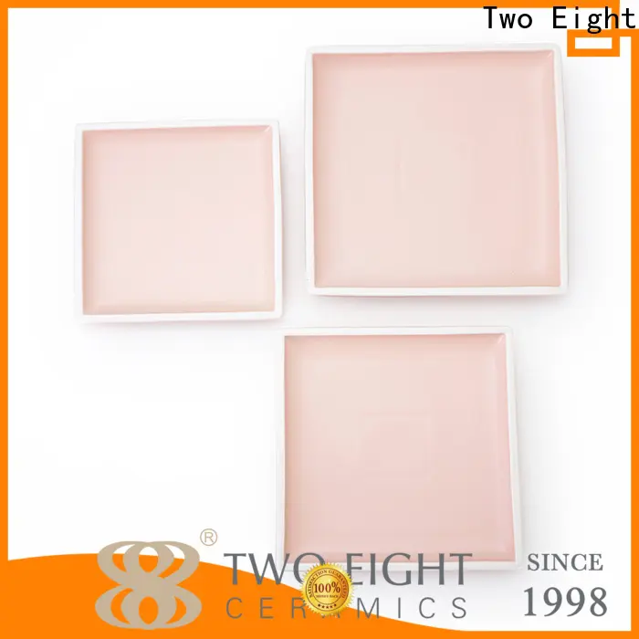 Two Eight handmade clay plates for business for kitchen 1
