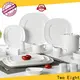 Two Eight ceramic plates white company for kitchen 1