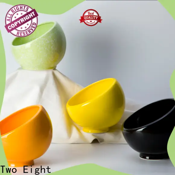 Two Eight green ceramic bowls Supply for restaurant 1