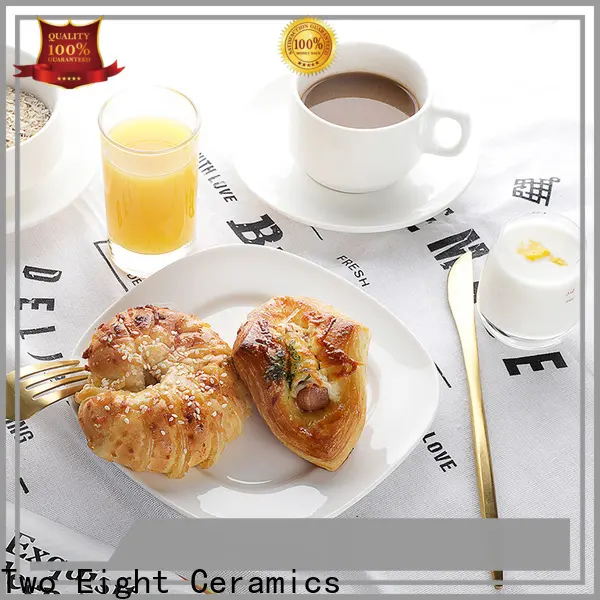 Two Eight personalized ceramic plates manufacturers for hotel 1