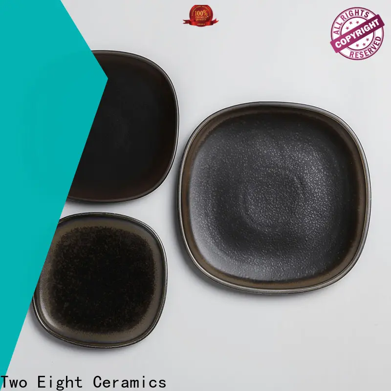 Two Eight ceramic square plate Suppliers for restaurant 1