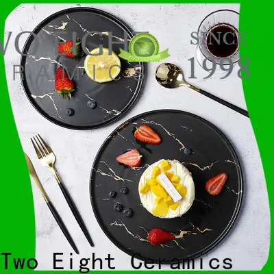 Two Eight dinnerware plates for business for restaurant 1