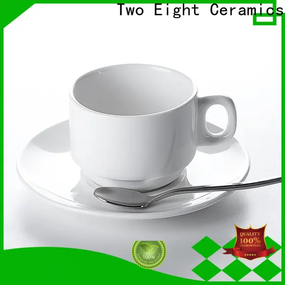 Two Eight large white coffee mugs company for kitchen 1