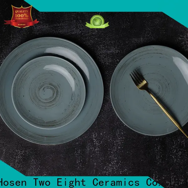 Two Eight stoneware dishes for business for hotel 1