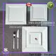 Two Eight white ceramic dinner plates manufacturers for bistro 1