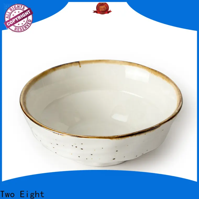 Two Eight ceramic dessert bowls1 1