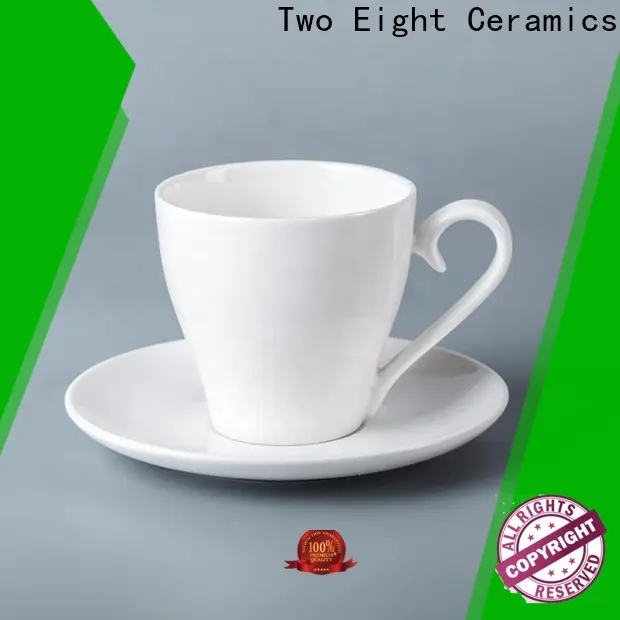 Two Eight large white coffee mugs company for dinning room 1
