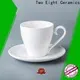 Two Eight large white coffee mugs company for dinning room 1
