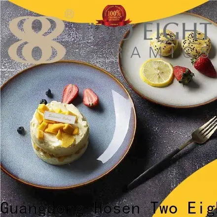 Two Eight Best ceramic painted plates company for bistro 1