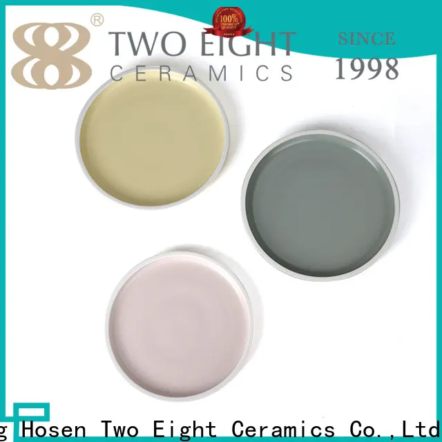 Two Eight colorful ceramic plate company for hotel 1