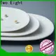 Two Eight white porcelain plates company for dinning room 1