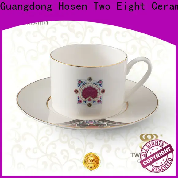 Two Eight enamel coffee cups manufacturers for bistro 1