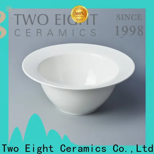 Two Eight white ceramic serving bowls Supply for hotel1 1