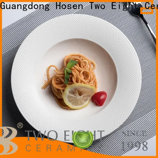 Two Eight plate porcelain white for business for dinning room 1