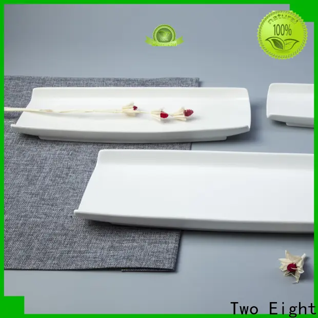 Two Eight white dinner plate with silver line Suppliers for dinning room 1