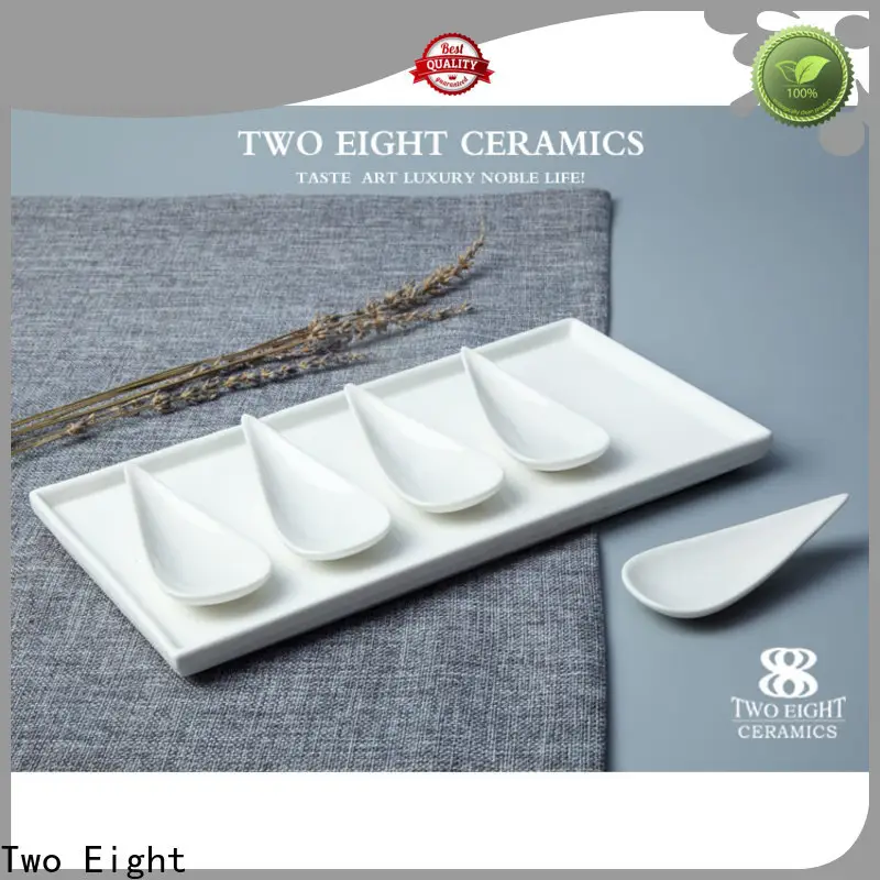 Two Eight stoneware dishes 1