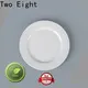 Two Eight square porcelain plates for business for dinner 1