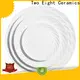 Two Eight ceramic painted plates for business for bistro 1