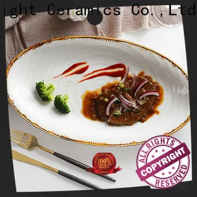 Custom elegant plates manufacturers for bistro 1