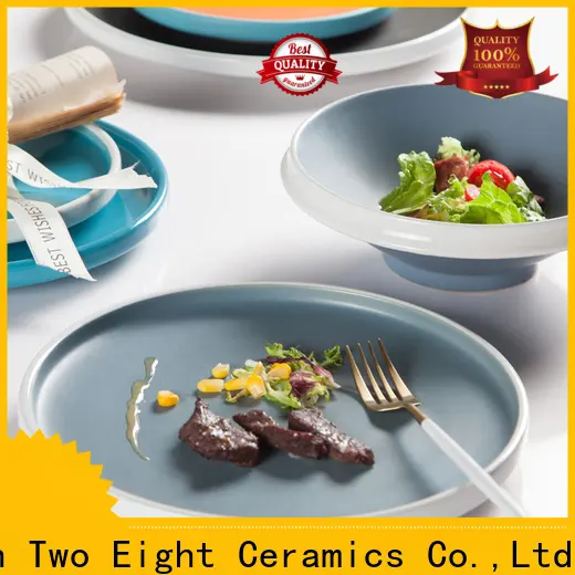 Two Eight New personalized ceramic plates company for bistro 1