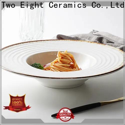 Two Eight Custom ceramic painted plates for business for kitchen 1