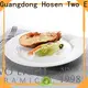 Two Eight square porcelain plates company for dinning room 1