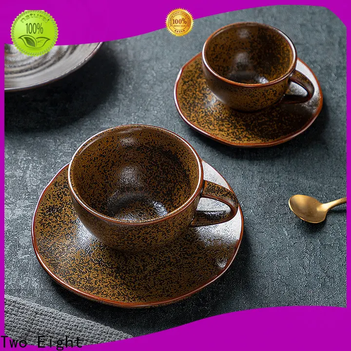 Two Eight big coffee mugs factory for dinning room 1