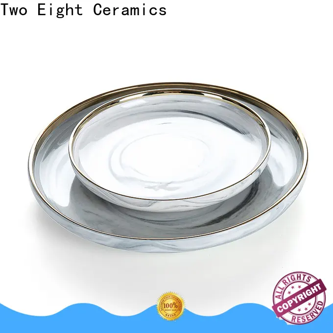Two Eight pizza ceramic plate Suppliers for restaurant 1
