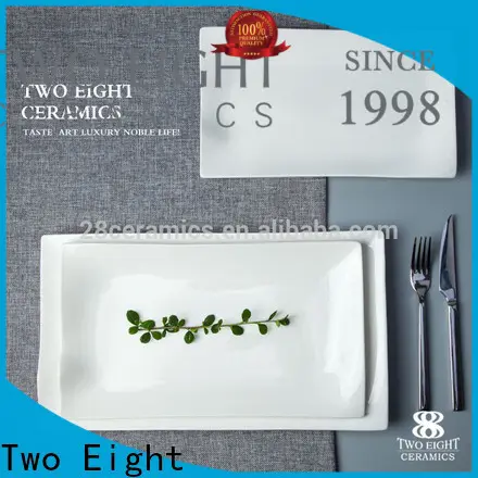 Two Eight Wholesale white pottery plates company for dinning room 1