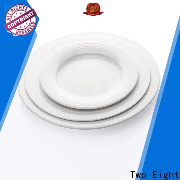 Two Eight assiette plate white manufacturers for bistro 1