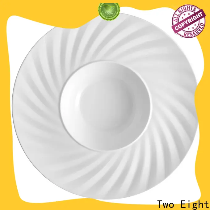Two Eight dessert plates ceramic factory for home1 1