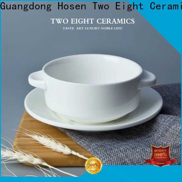Two Eight large white ceramic bowl for business for bistro 1