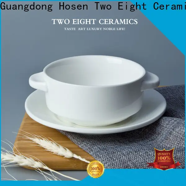 Two Eight large white ceramic bowl for business for bistro 1