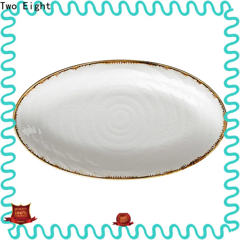 Two Eight personalized ceramic plates Supply for hotel 1