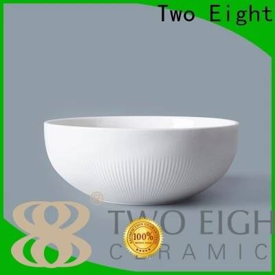 Two Eight deep ceramic bowls5 1