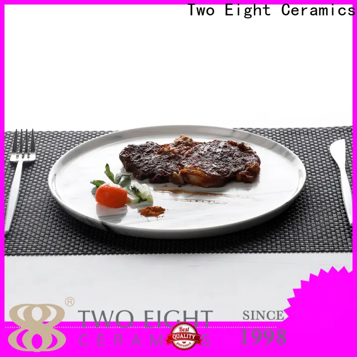 Two Eight plates porcelain factory for bistro 1