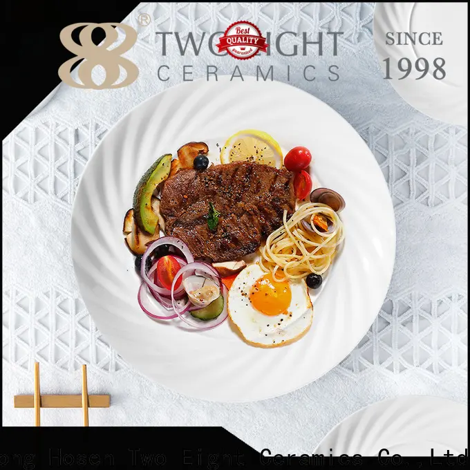 Two Eight ceramic birthday plate company for dinner 1