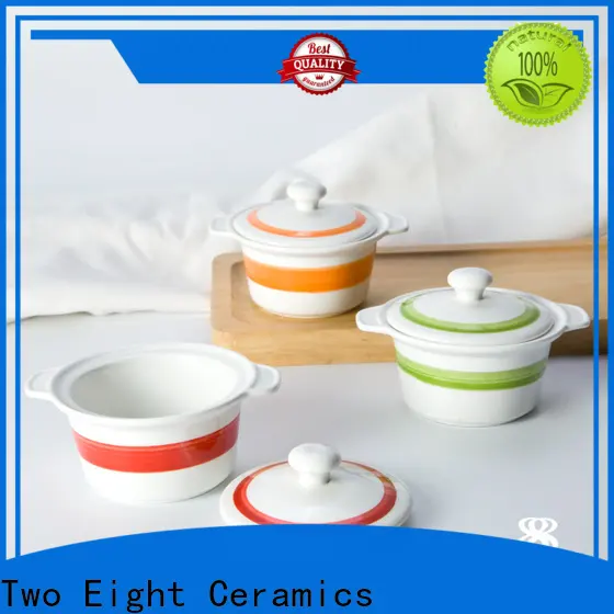 Two Eight green ceramic bowls for business for kitchen 1