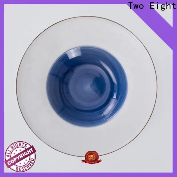 Two Eight hand painted pottery factory for bistro 1