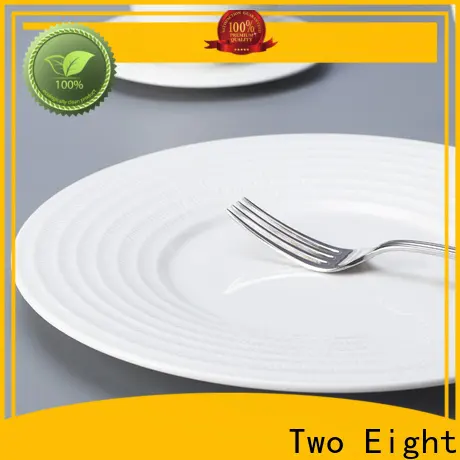 Two Eight Wholesale cheap white ceramic plates manufacturers for restaurant 1