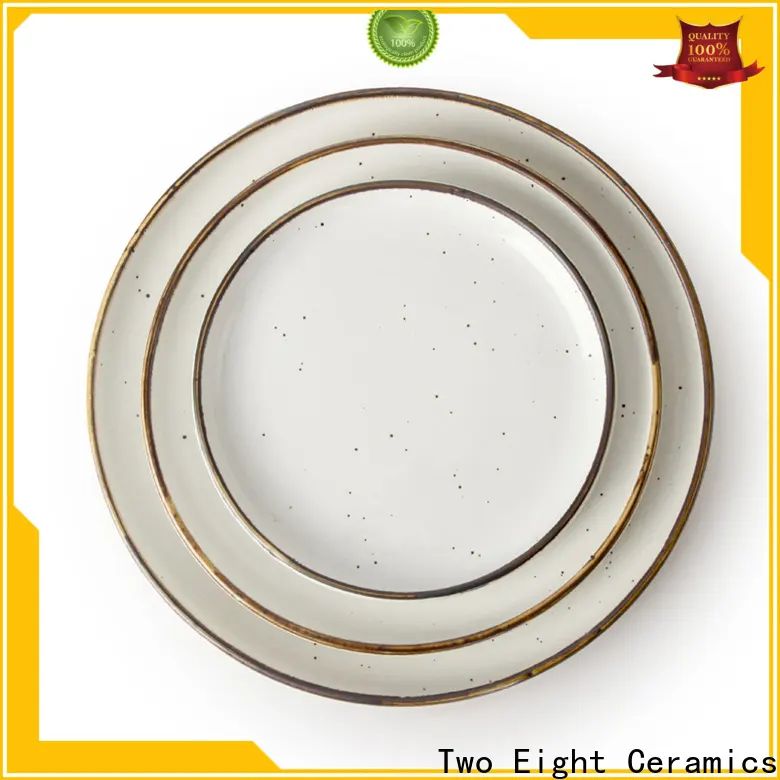 Two Eight Wholesale painting porcelain plates Suppliers for restaurant 1